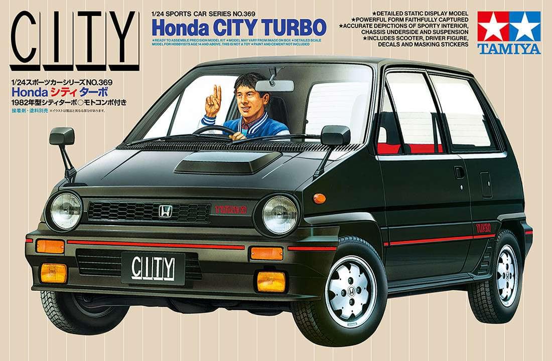 Maquette voiture Honda City Turbo 1/24 - Tamiya 24369 - Breizh Modélisme.