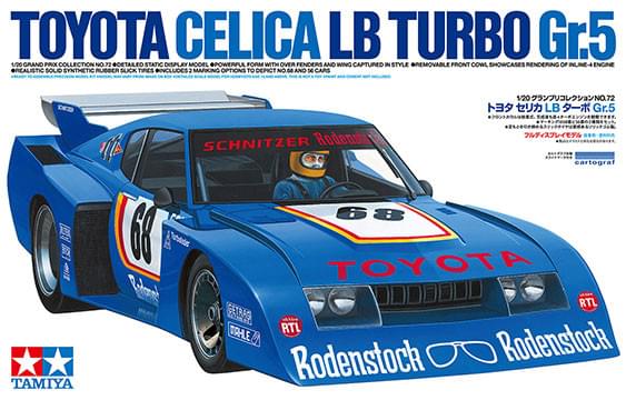Maquette voiture Toyota Celica LB Turbo Gr.5 1/20 - Tamiya 20072 - Breizh Modélisme.