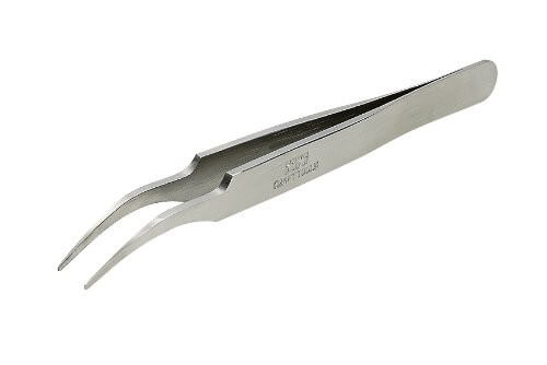 Tamiya 74108 - Pince à Épiler Courbée HG - Précision Inox Pour Maquettisme