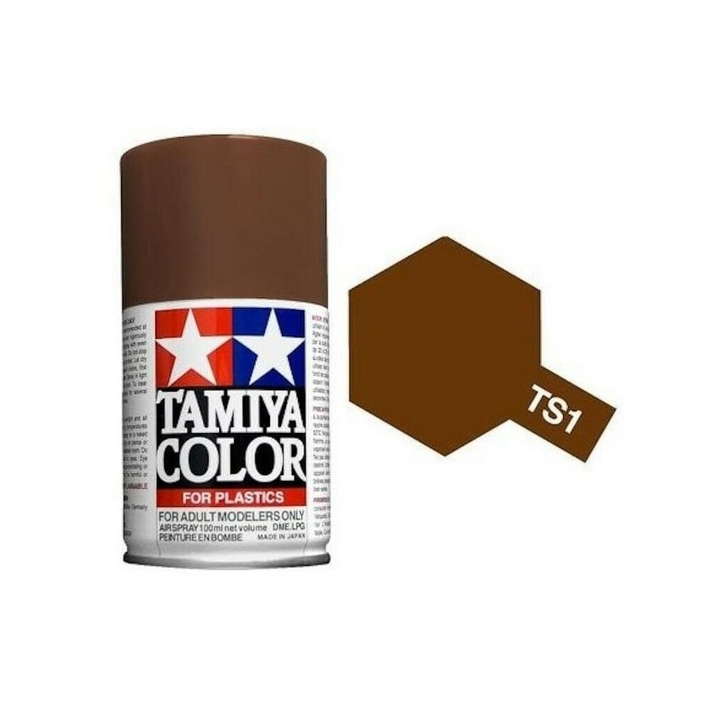 Peinture maquette TS1 rouge brun mat - 85001 - Breizh Modélisme.