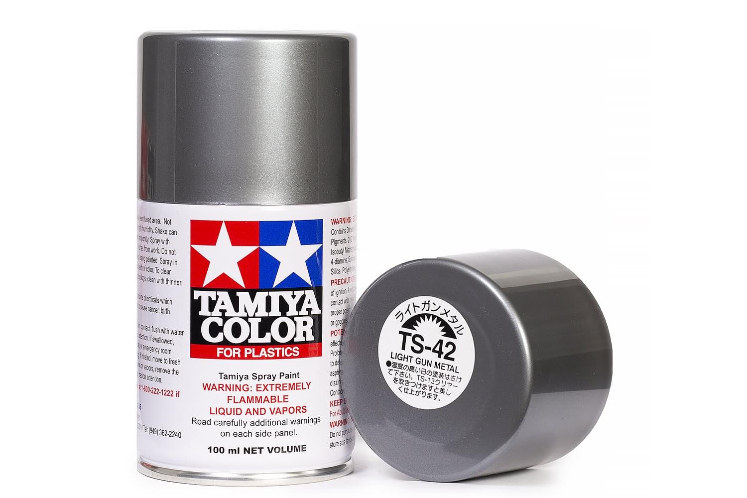 Peinture Maquette TS42 Gris Clair Metal brillant - Tamiya 85042 - Breizh Modélisme.