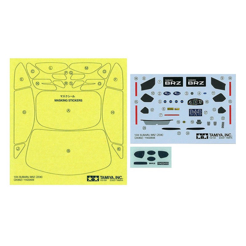 Subaru BRZ (ZD8) - Tamiya 24362 - 1/24 - Breizh Modélisme.