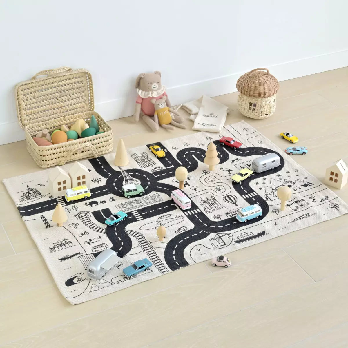 Tapis de jeu routes de France pour miniatures 1/43 Norev T24000