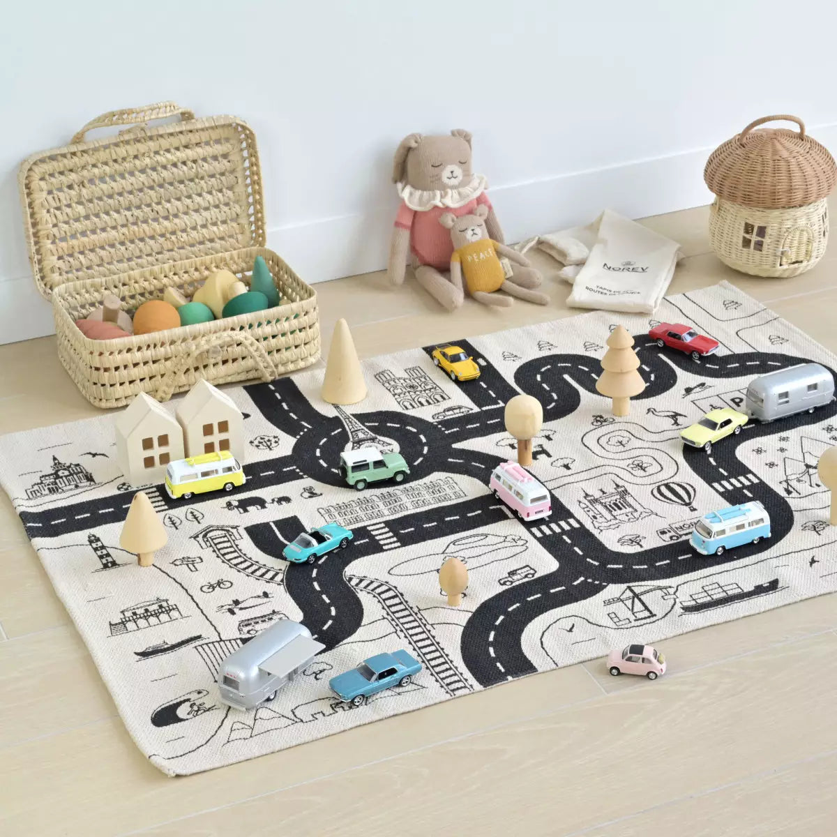 Tapis de jeu routes de France pour miniatures 1/43 Norev T24000