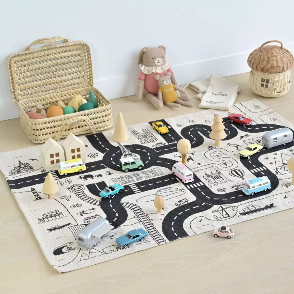 Tapis de jeu routes de France pour miniatures 1/43 Norev T24000