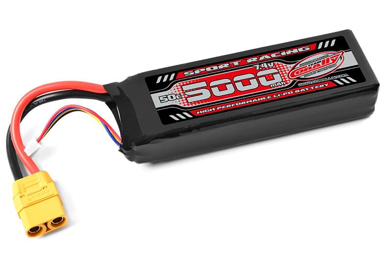 Batterie 2S 7,4V 5000mAh 60C Corally prise XT90
