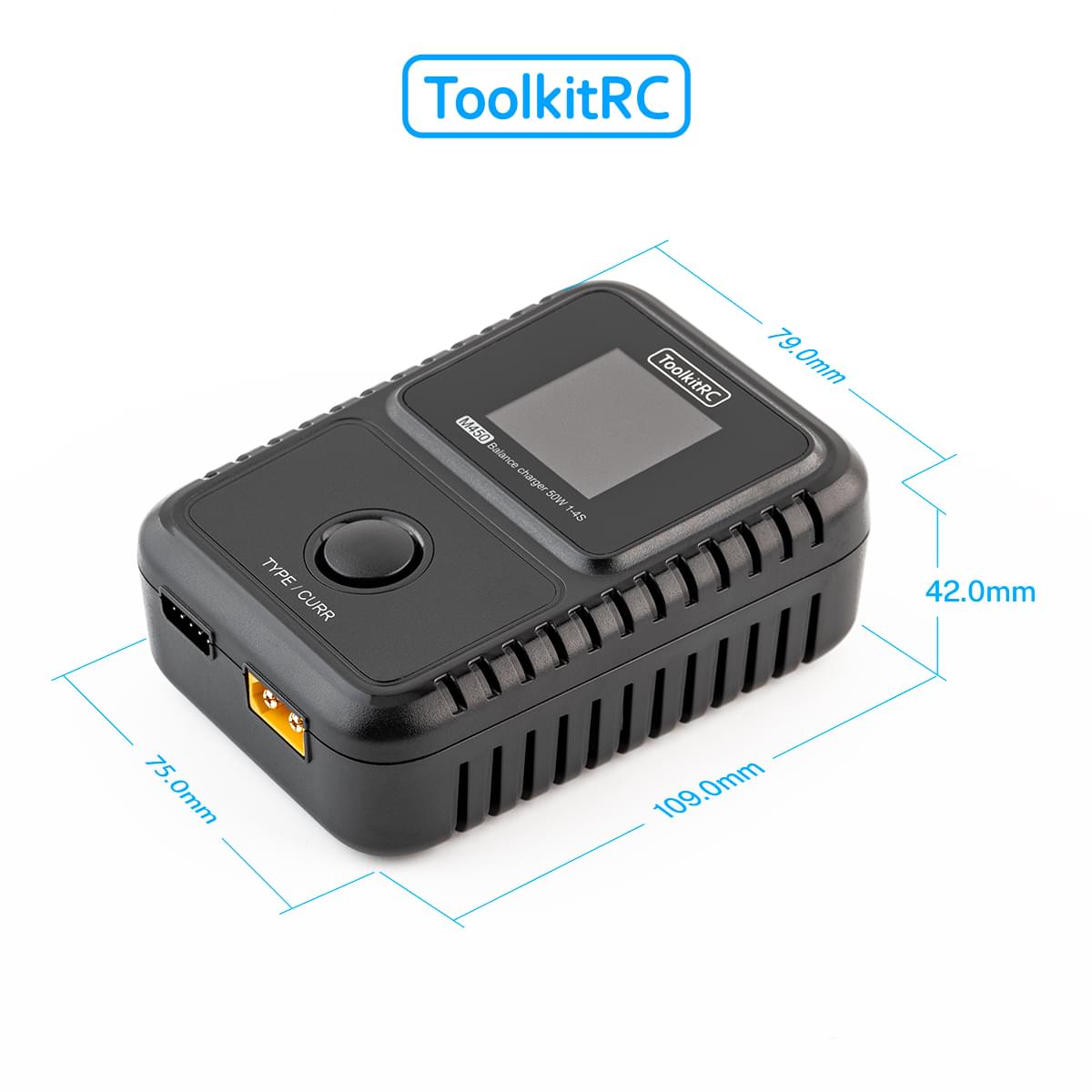 Chargeur secteur ToolkitRC M450 LiPo 1-4S 5A - TK13300 - Breizh Modélisme.