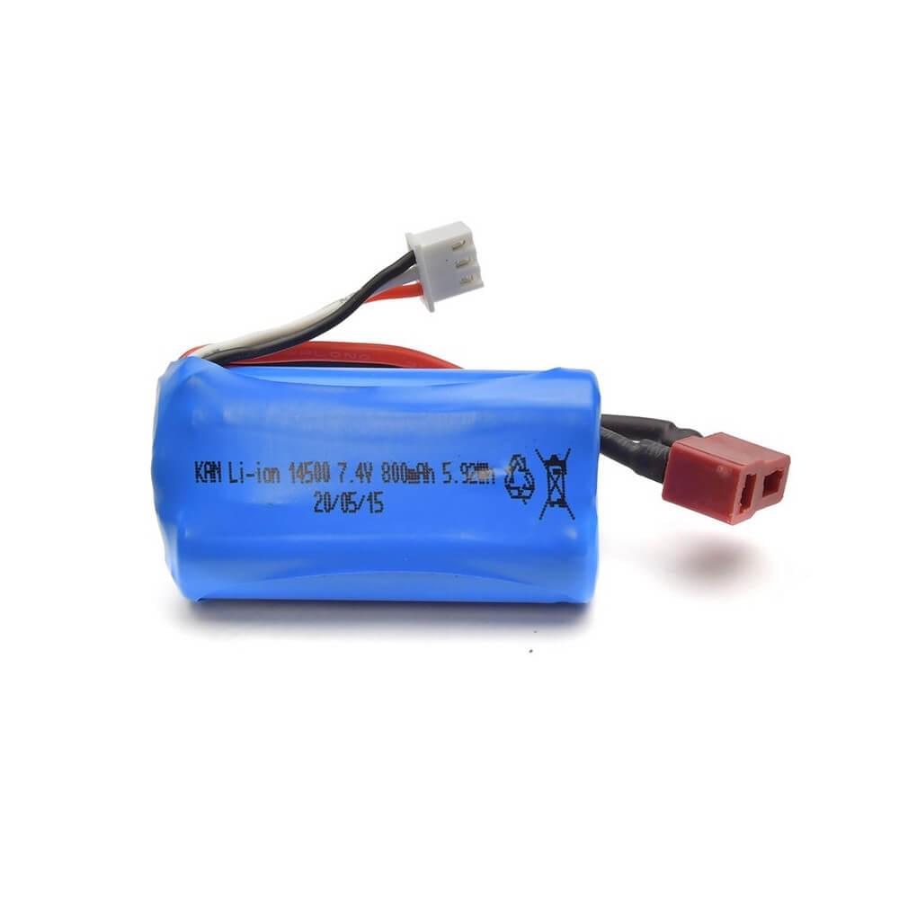 Batterie Li-ion 7,4v 800mAh Blackzon Slyder 1/16 / 540037 - Breizh Modélisme.