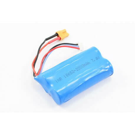 Batterie LiPo 2000mAh 7.4V pour Engins Huina et Amewi - Breizh Modélisme.
