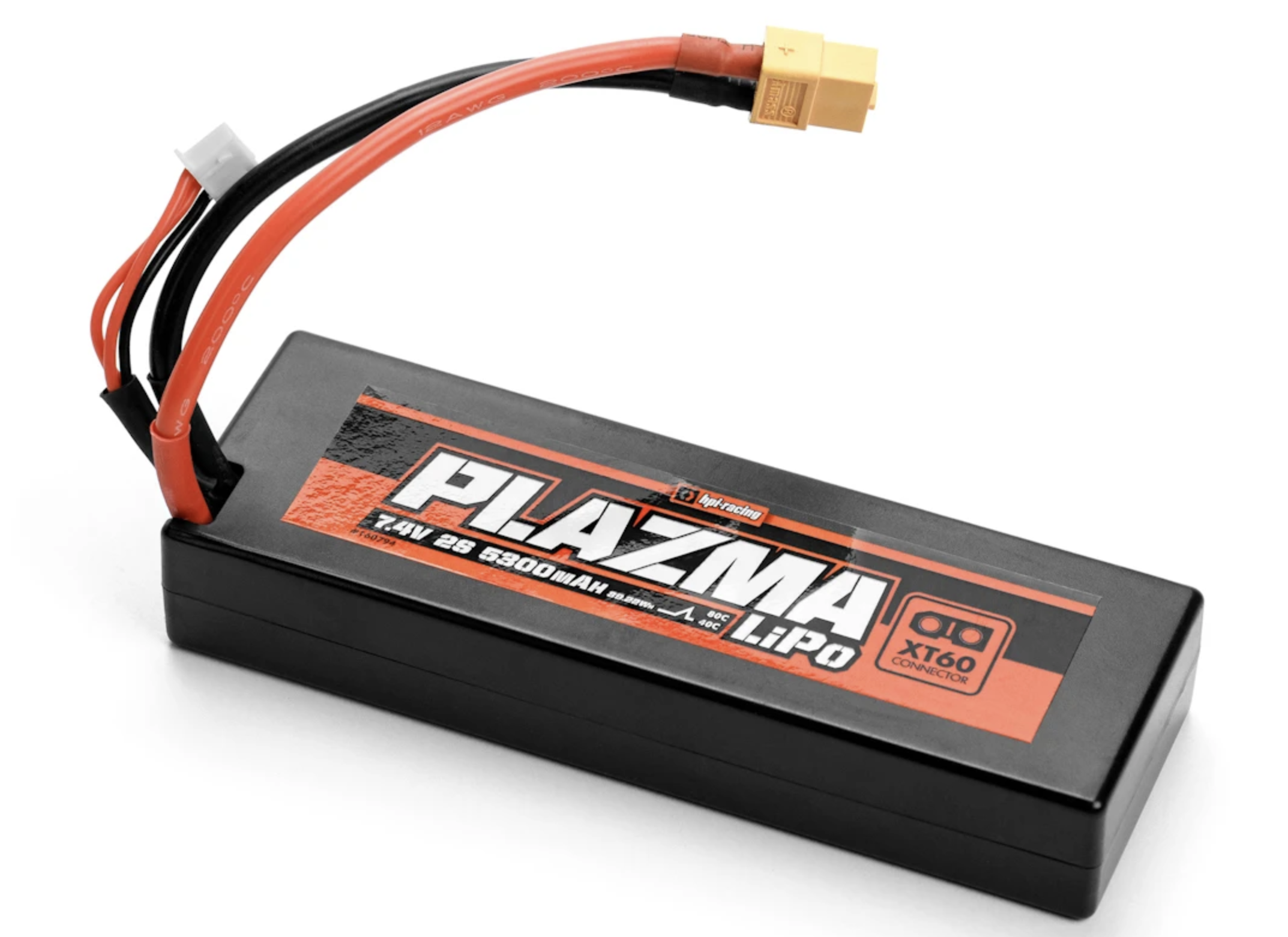 Batterie Lipo 2S 7,4V 40C 5300mAh XT60 HPI 160794 - Breizh Modélisme.