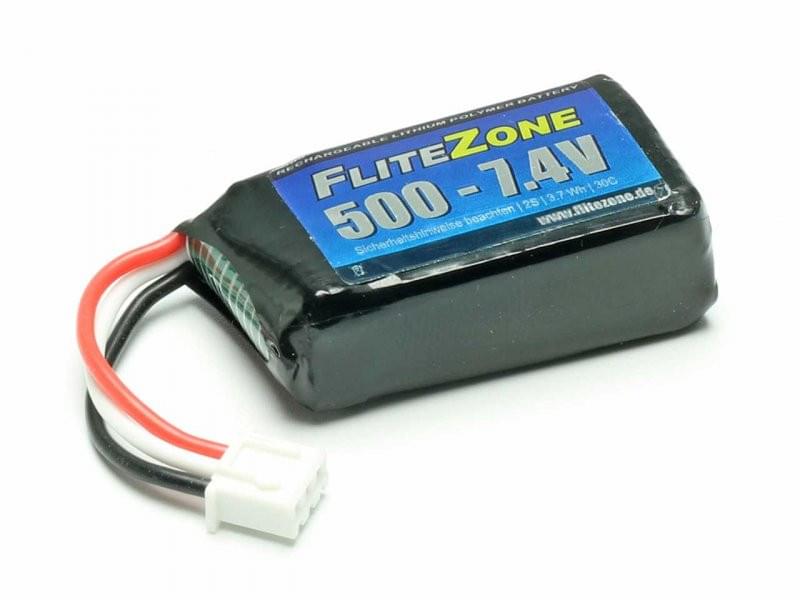 Batterie LiPo FliteZone 500 - 7.4V (ex. 120X) - Breizh Modélisme.