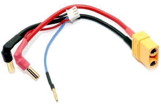 Câble de charge PK 5mm avec prise XT90 équilibrage - Breizh Modélisme.