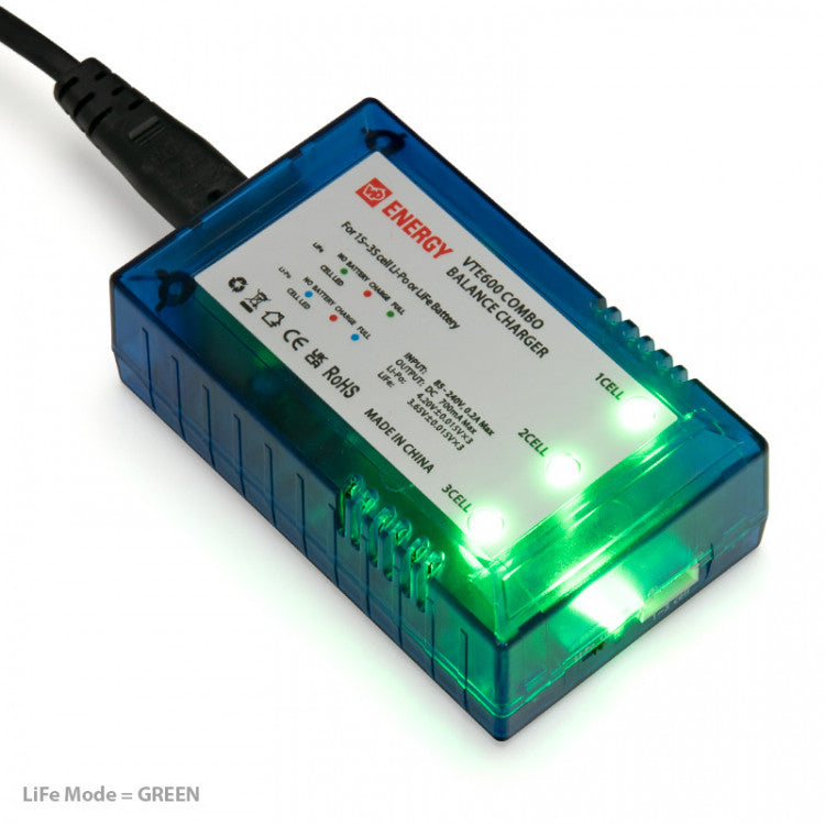 Chargeur batterie lipo/life 1-3S 600 mAh - Breizh Modélisme.