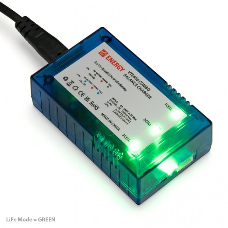 Chargeur batterie lipo/life 1-3S 600 mAh - Breizh Modélisme.