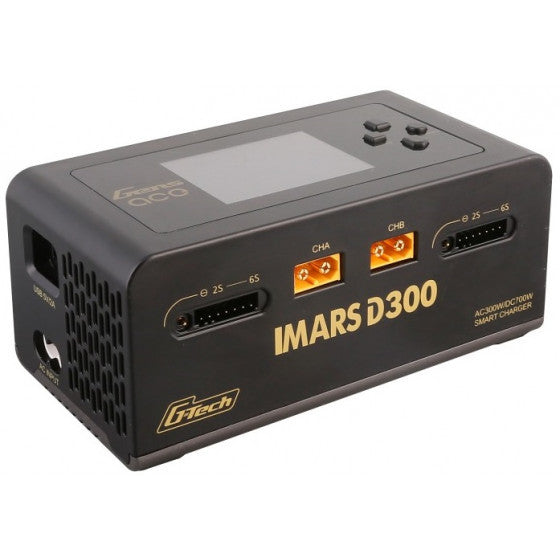 Chargeur Duo Imars Gens Ace D300 G-tech 300w (2 sorties 150watts) - Breizh Modélisme.