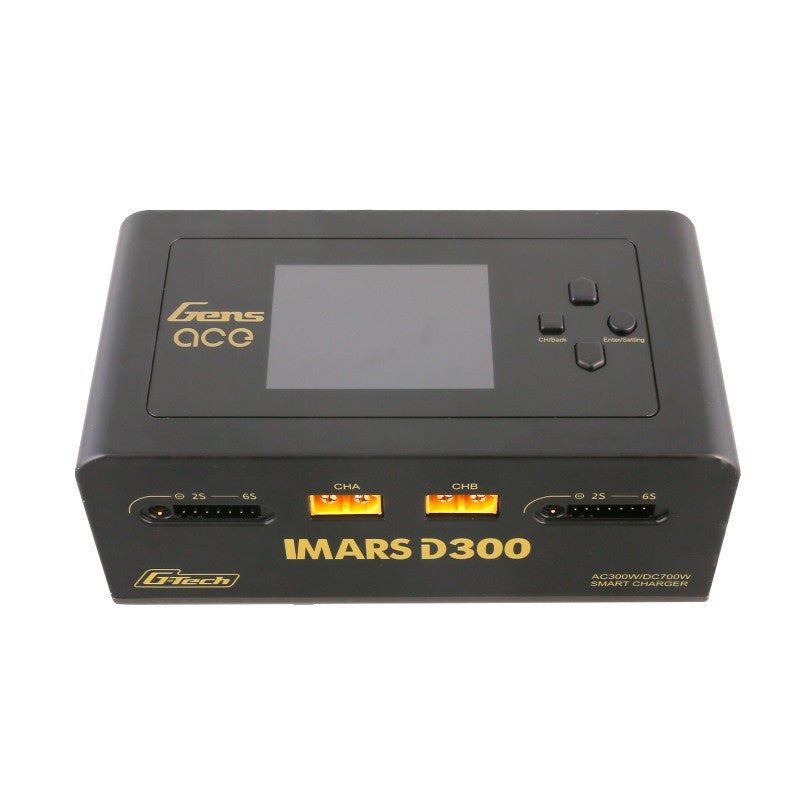 Chargeur Duo Imars Gens Ace D300 G-tech 300w (2 sorties 150watts) - Breizh Modélisme.