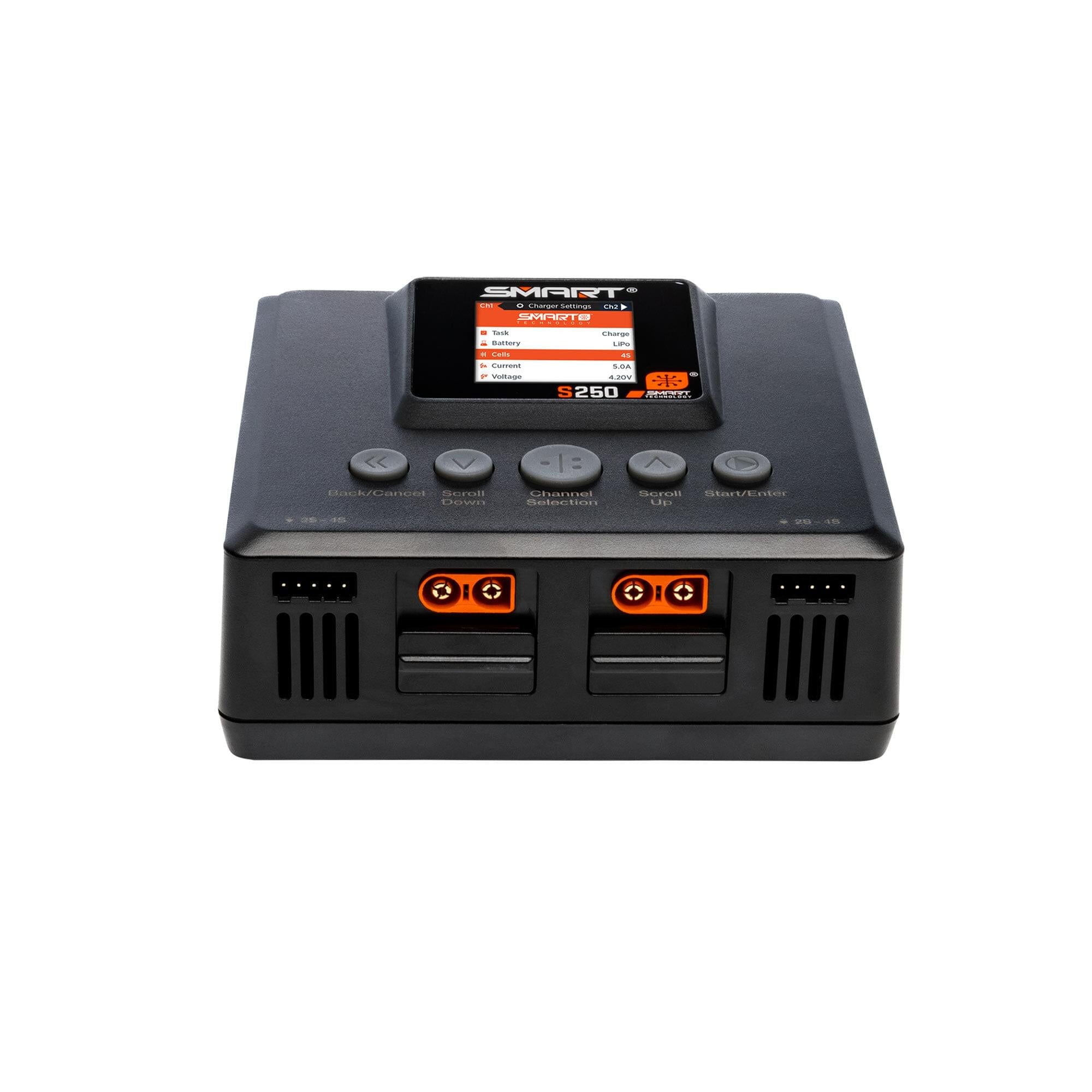 Chargeur intelligent S250 AC 2x50W version UE - SPMXC2060I - Breizh Modélisme.