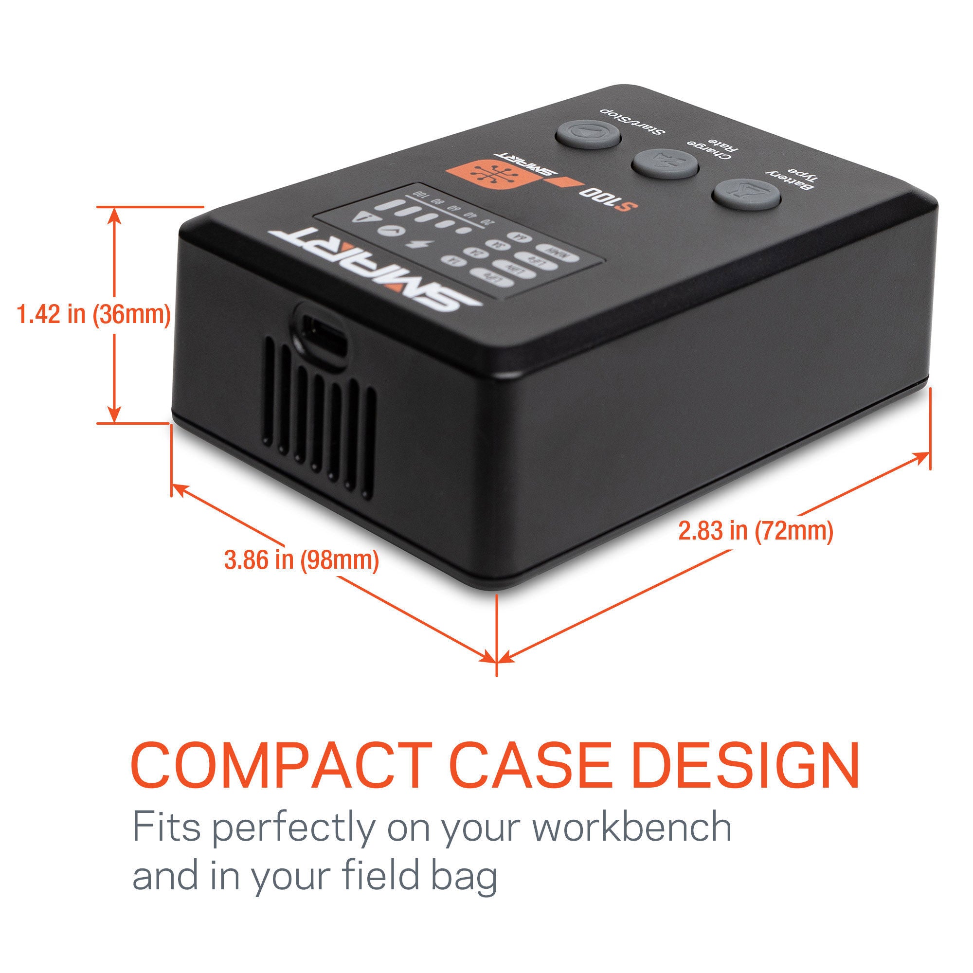 Chargeur intelligent USB-C S100 1x100W + bloc d'alimentation USB-C GaN 65W - SPMXC2090PI - Breizh Modélisme.