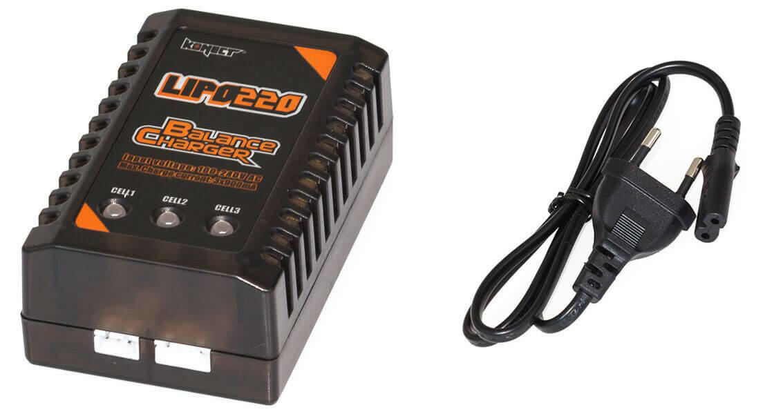 Chargeur LiPo/Li-ion pour Batteries 7,4V et 11,1V - Breizh Modélisme.