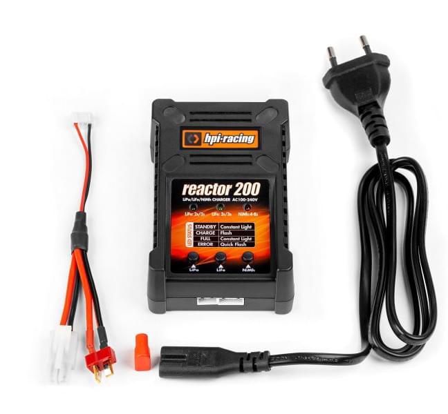 Chargeur rapide pour batterie Lipo et Ni-Mh 2A - Réactor 200 - Breizh Modélisme.