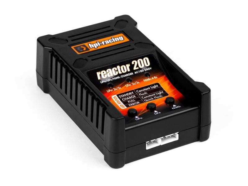 Chargeur rapide pour batterie Lipo et Ni-Mh 2A - Réactor 200 - Breizh Modélisme.