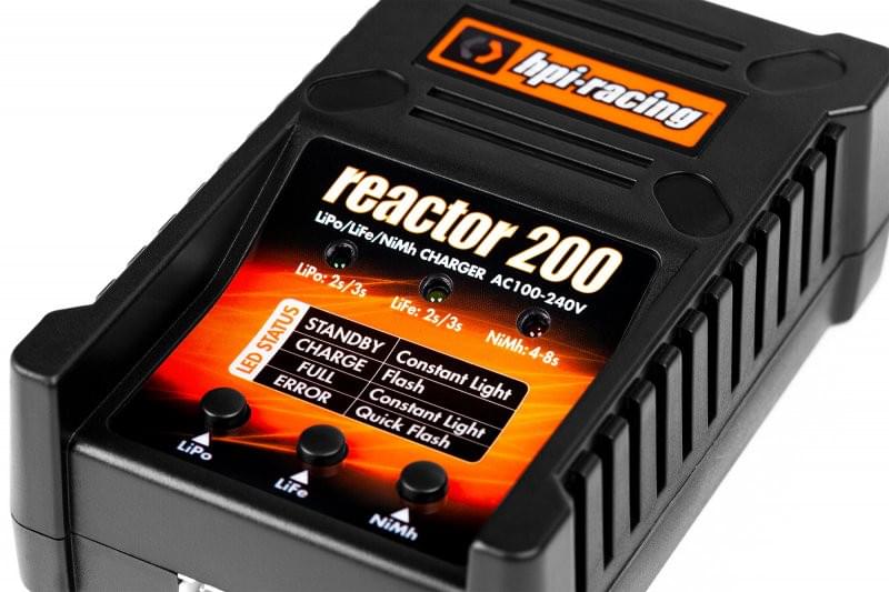 Chargeur rapide pour batterie Lipo et Ni-Mh 2A - Réactor 200 - Breizh Modélisme.