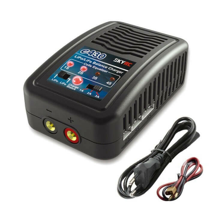 Chargeur Sky RC E430 Lipo 2S à 4S avec cordon XT60 - 100107 - Breizh Modélisme.