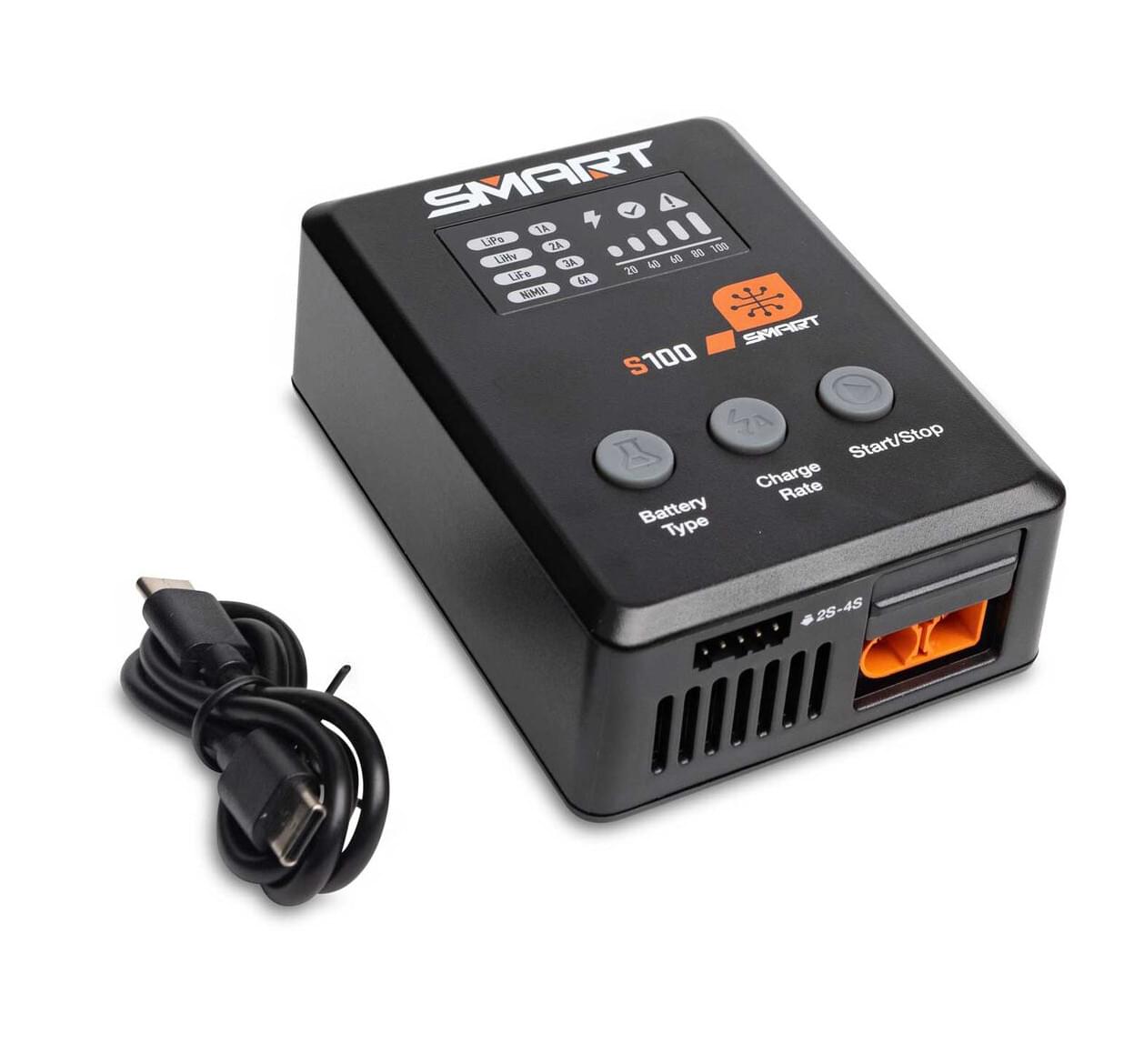 Chargeur Smart G1 et G2 S100 USB SPMXC2090 - 1x100W - Breizh Modélisme.