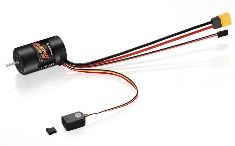 Hobbywing Quicrun Fusion SE moteur Crawler 1200kV - HW30404318 Axe 3,175mm - Breizh Modélisme.