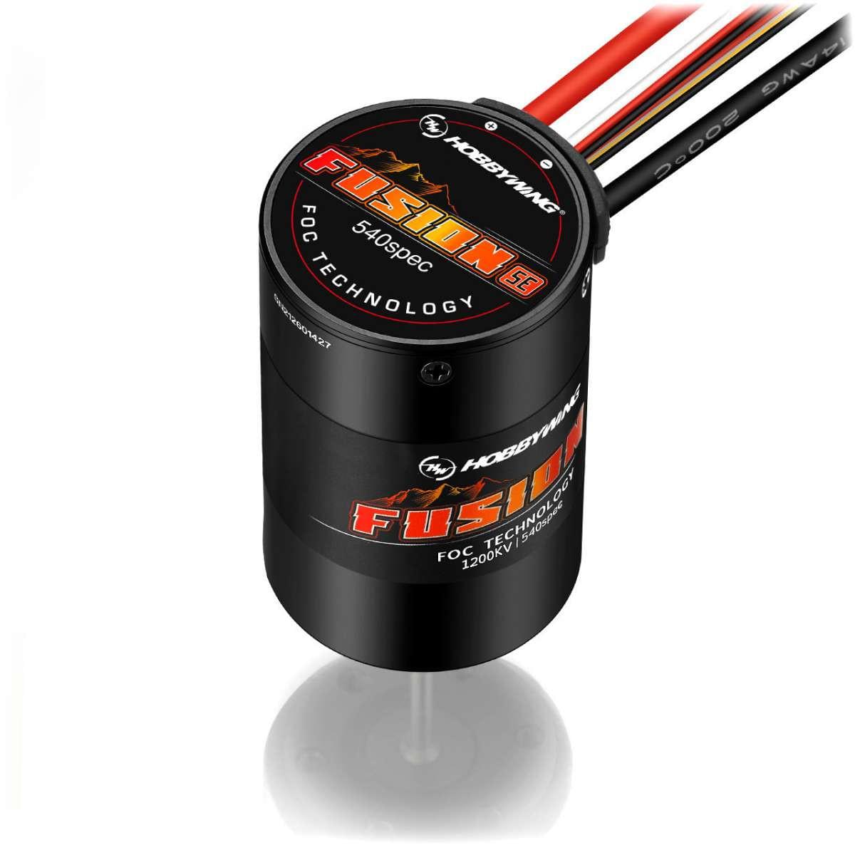 Hobbywing Quicrun Fusion SE moteur Crawler 1200kV - HW30404318 Axe 3,175mm - Breizh Modélisme.