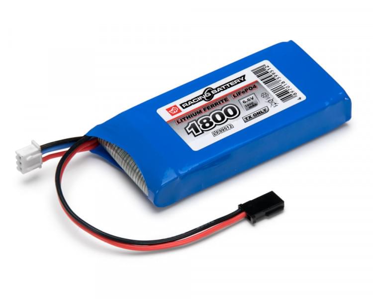 Pack de batterie TX Li-Fe 6,6V 3C 1800mAh Plat prise Futaba - Breizh Modélisme.