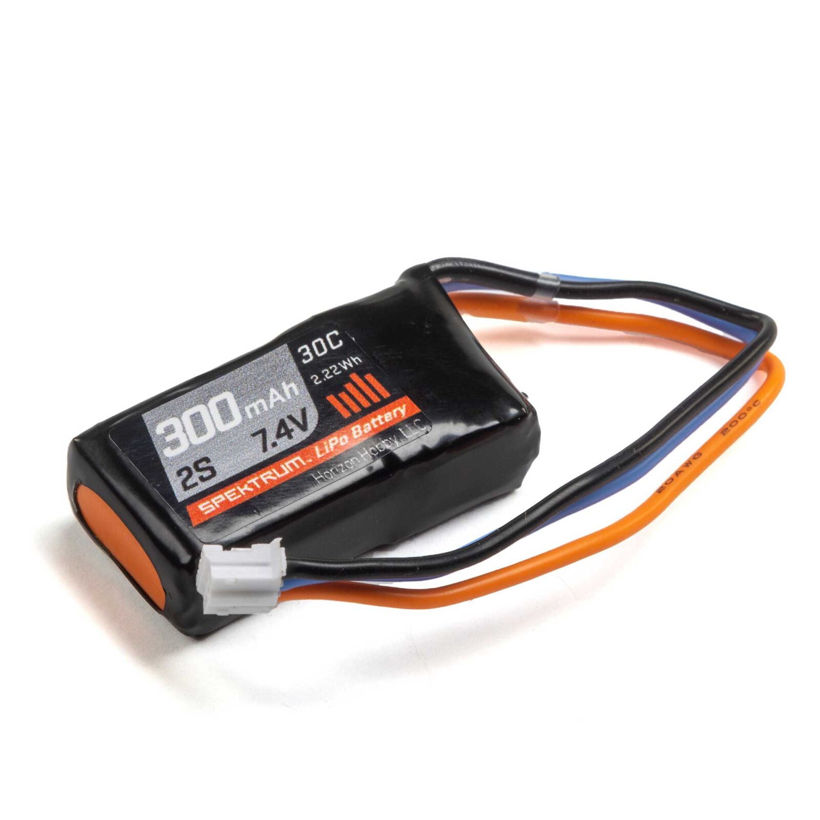Spektrum Accu lipo 7.4v 300mah 30C PH SPMX3002S30 - Breizh Modélisme.