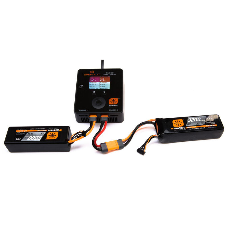 Spektrum Accu lipo Smart 11.1v 2200mah 30C IC3 - SPMX22003S30 - Breizh Modélisme.