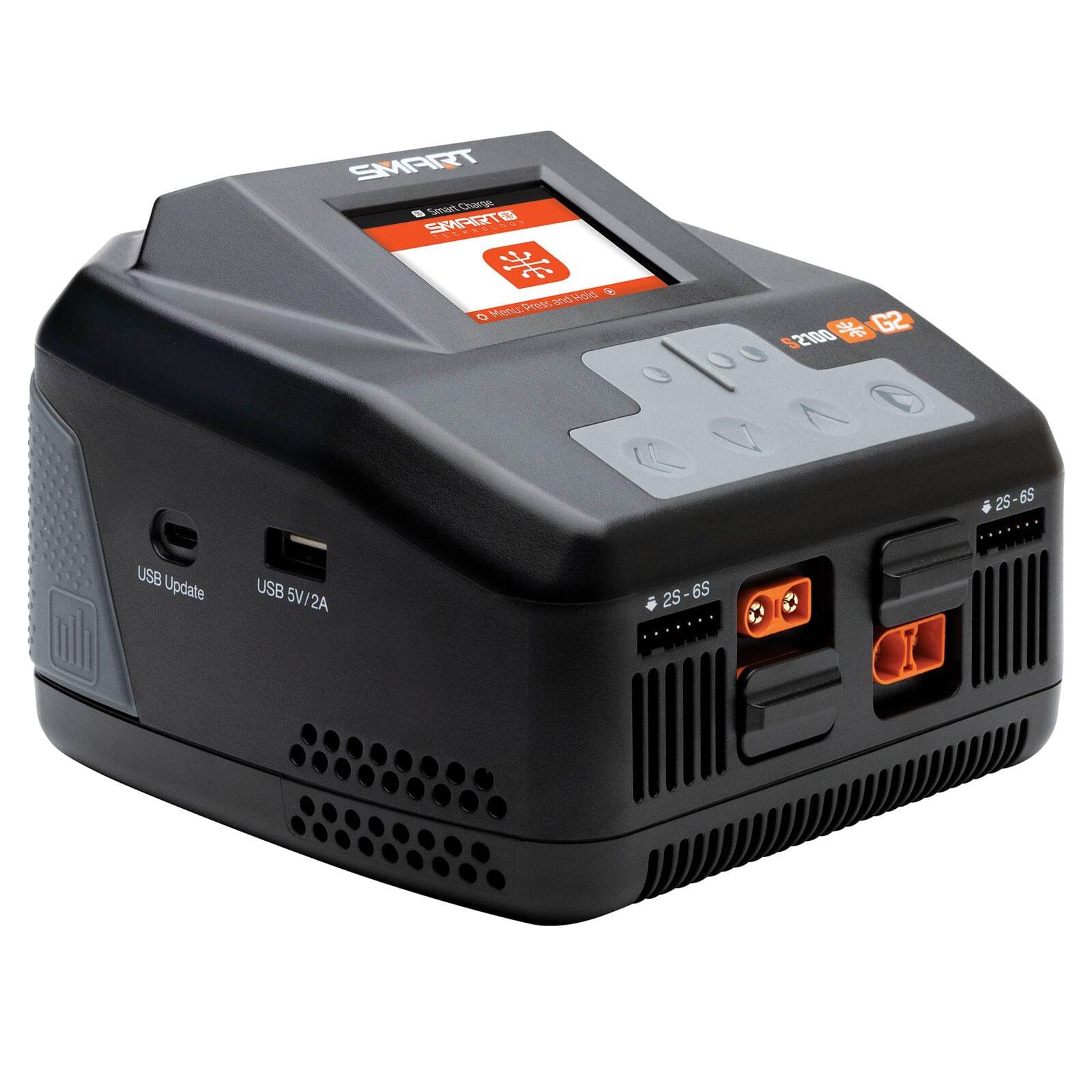Spektrum Chargeur Smart G2 S2100 2x100W AC - Breizh Modélisme.