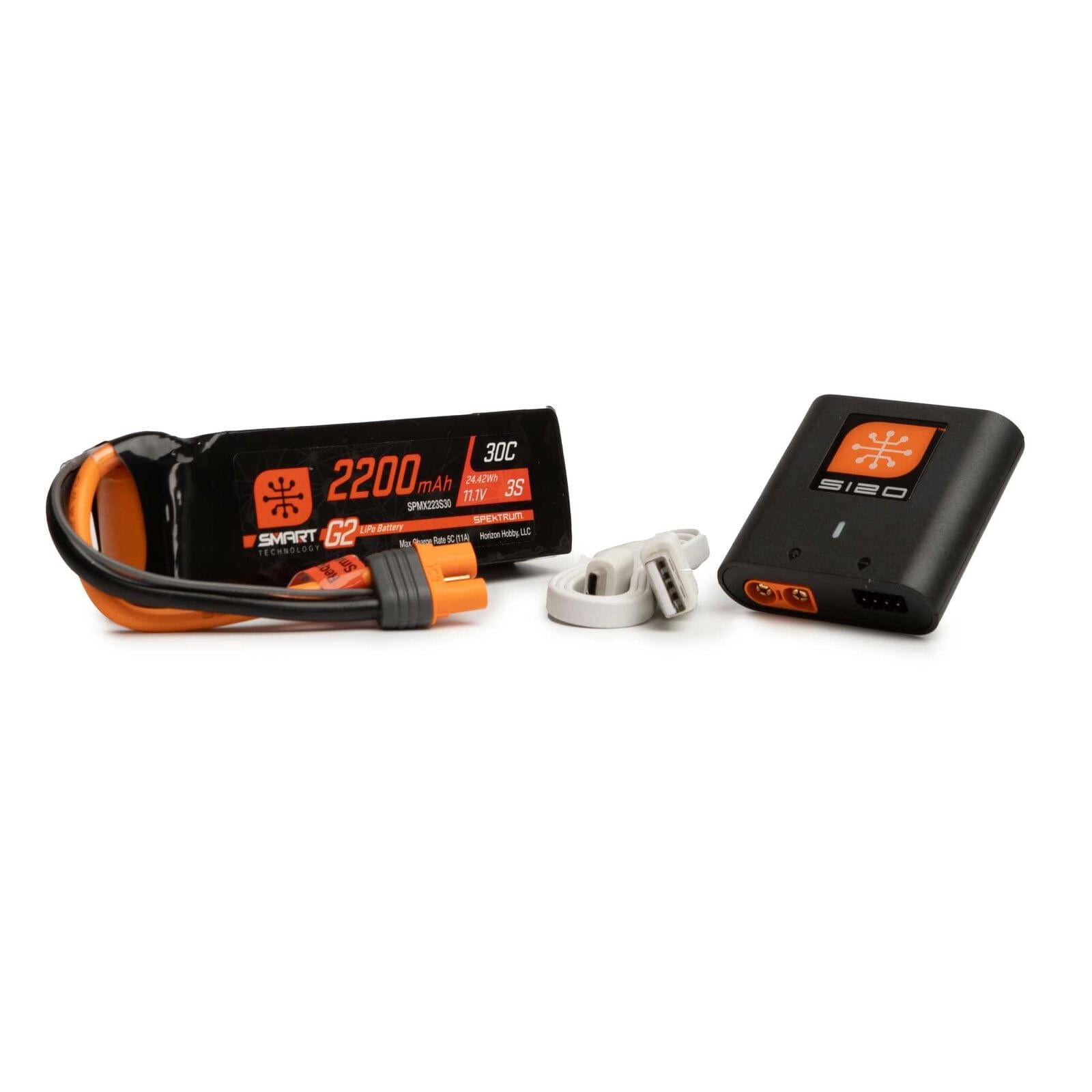 Spektrum Combo Smart S120 + Lipo SPMXPSA200 - Breizh Modélisme.