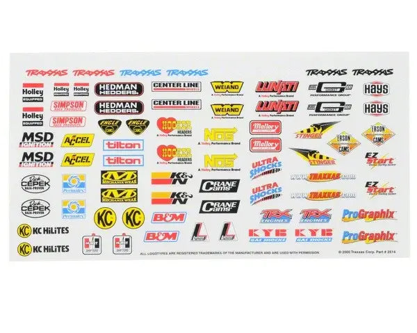 Traxxas 2514 Autocollants - Breizh Modélisme.