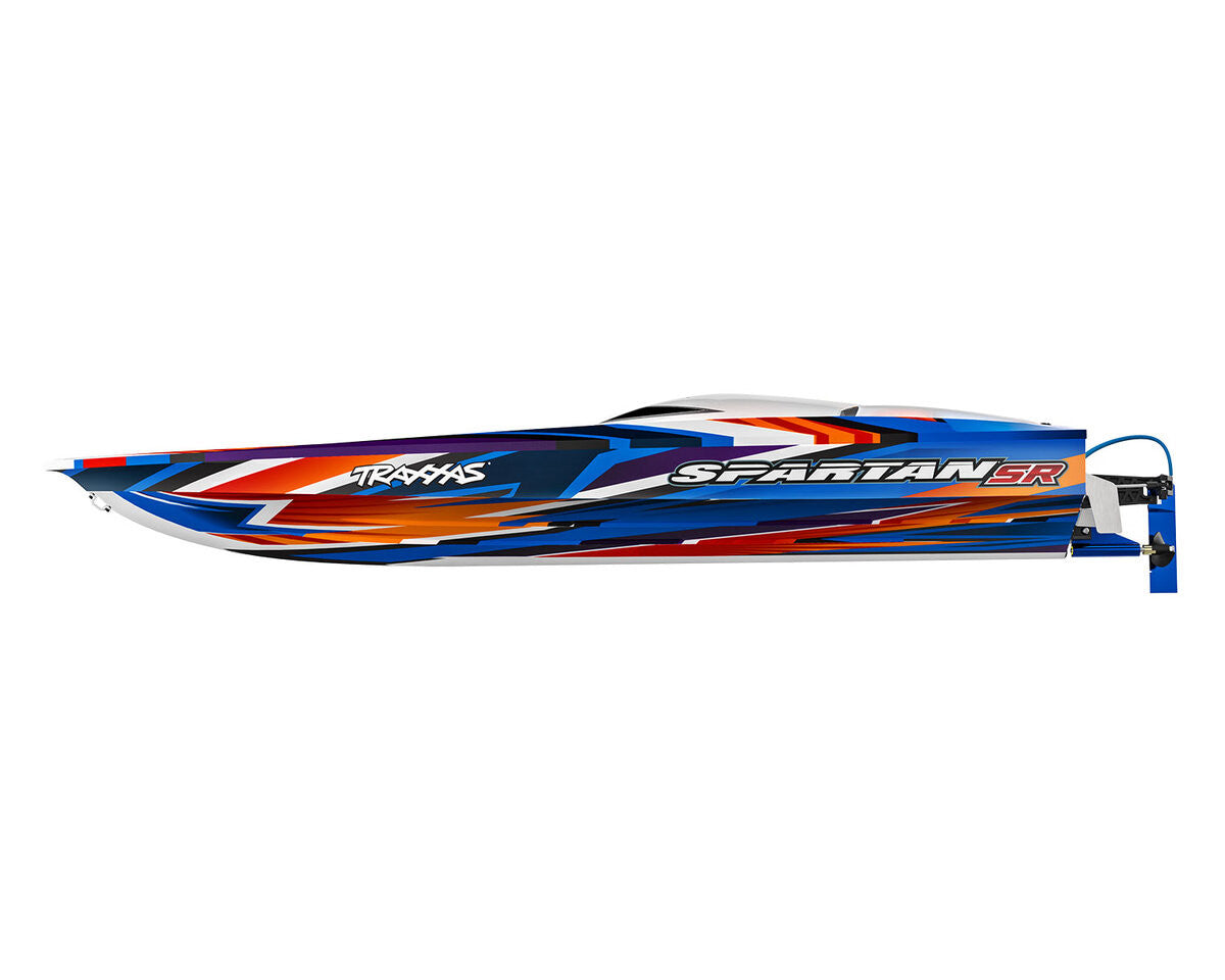 Bateau Traxxas Spartan SR VXL 6S TQi ID TSM RTR 103076-4 orange - Breizh Modélisme.