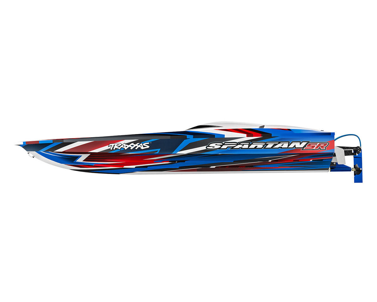 Bateau Traxxas Spartan SR VXL 6S TQi ID TSM RTR 103076-4 rouge - Breizh Modélisme.
