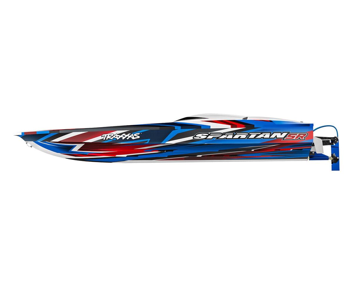 Bateau Traxxas Spartan SR VXL 6S TQi ID TSM RTR 103076-4 rouge - Breizh Modélisme.