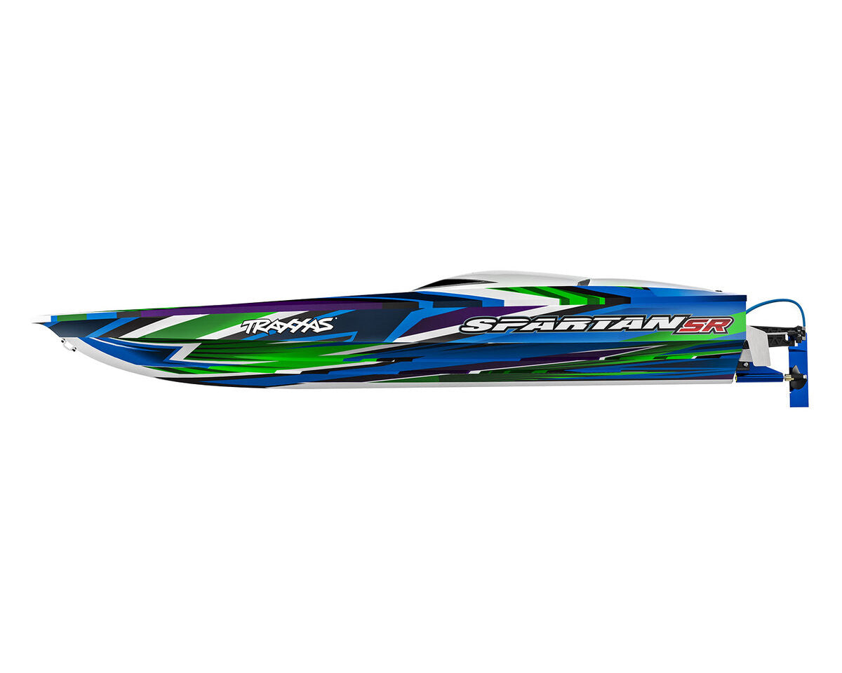 Bateau Traxxas Spartan SR VXL 6S TQi ID TSM RTR 103076-4 vert - Breizh Modélisme.