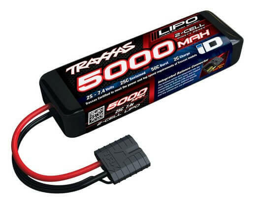 Batterie lipo 2S Traxxas 2842X Traxxas 7,4V 5000 mAh 25C ID - Breizh Modélisme.