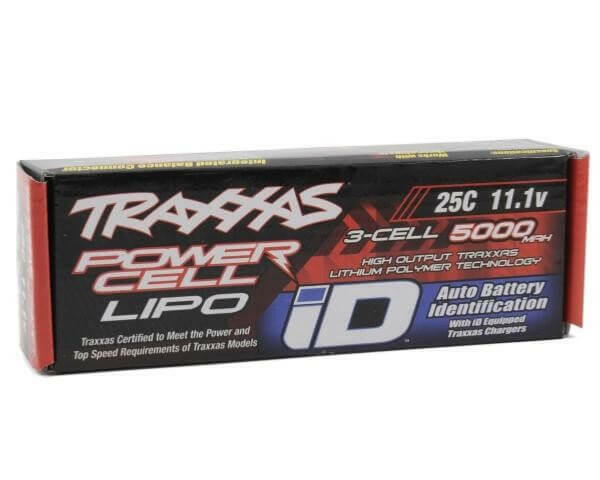 Batterie lipo 3S Traxxas 2872X ID 11,1v 5000mah 25C - Breizh Modélisme.