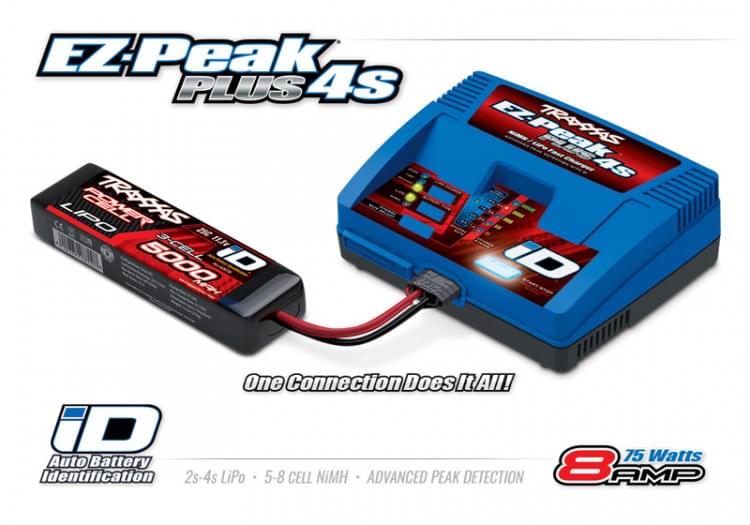 Chargeur Traxxas 2981EZ-Peak Plus 4s LIPO/NIMH 8A - Breizh Modélisme.