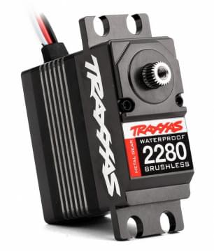 Servo Traxxas 2280 Digital brushless 43kg étanche, pignons métal. - Breizh Modélisme.