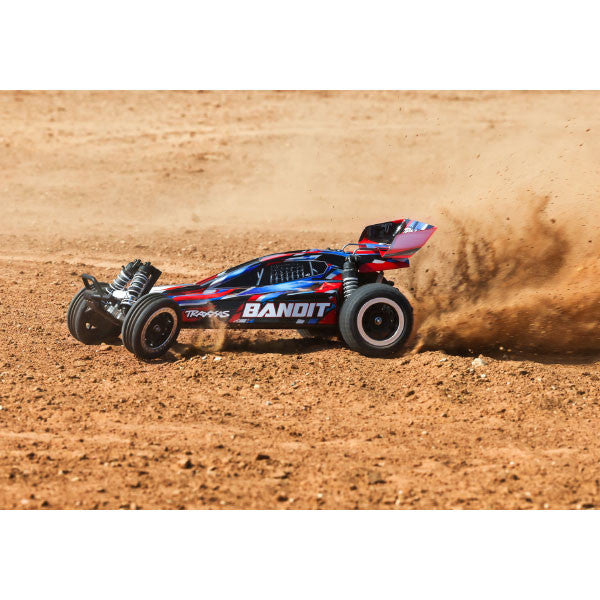 Traxxas Bandit 4x2 charbon - 24254-8 rouge - Breizh Modélisme.