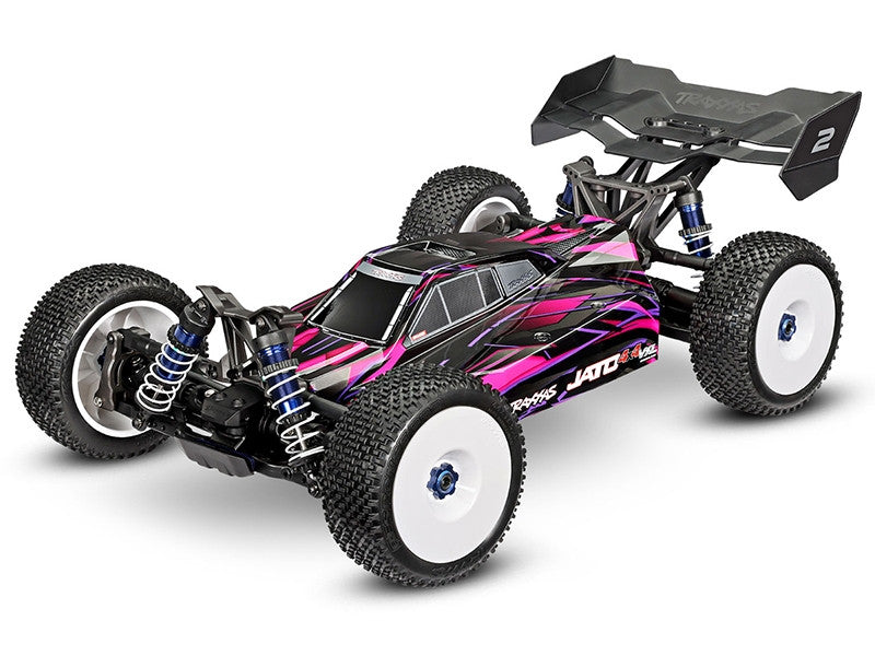 Traxxas Buggy 1/8 Jato 4x4 VXL RTR 90386-4 rose - Breizh Modélisme.