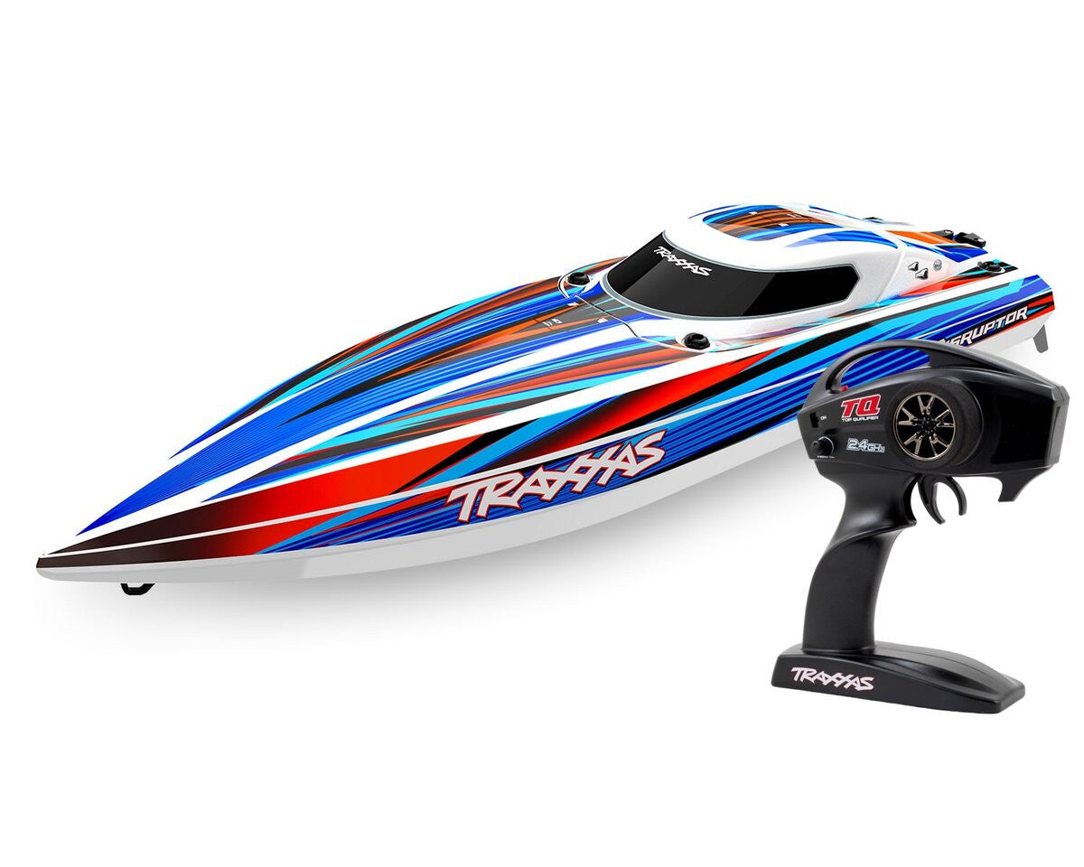 Traxxas Offshore Disruptor VXL 4S RTR 106064-4 bleu - Breizh Modélisme.