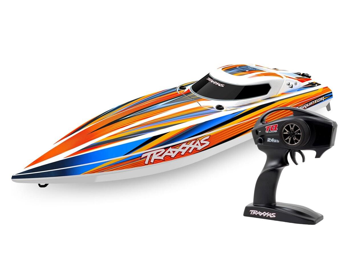 Traxxas Offshore Disruptor VXL 4S RTR 106064-4 orange - Breizh Modélisme.