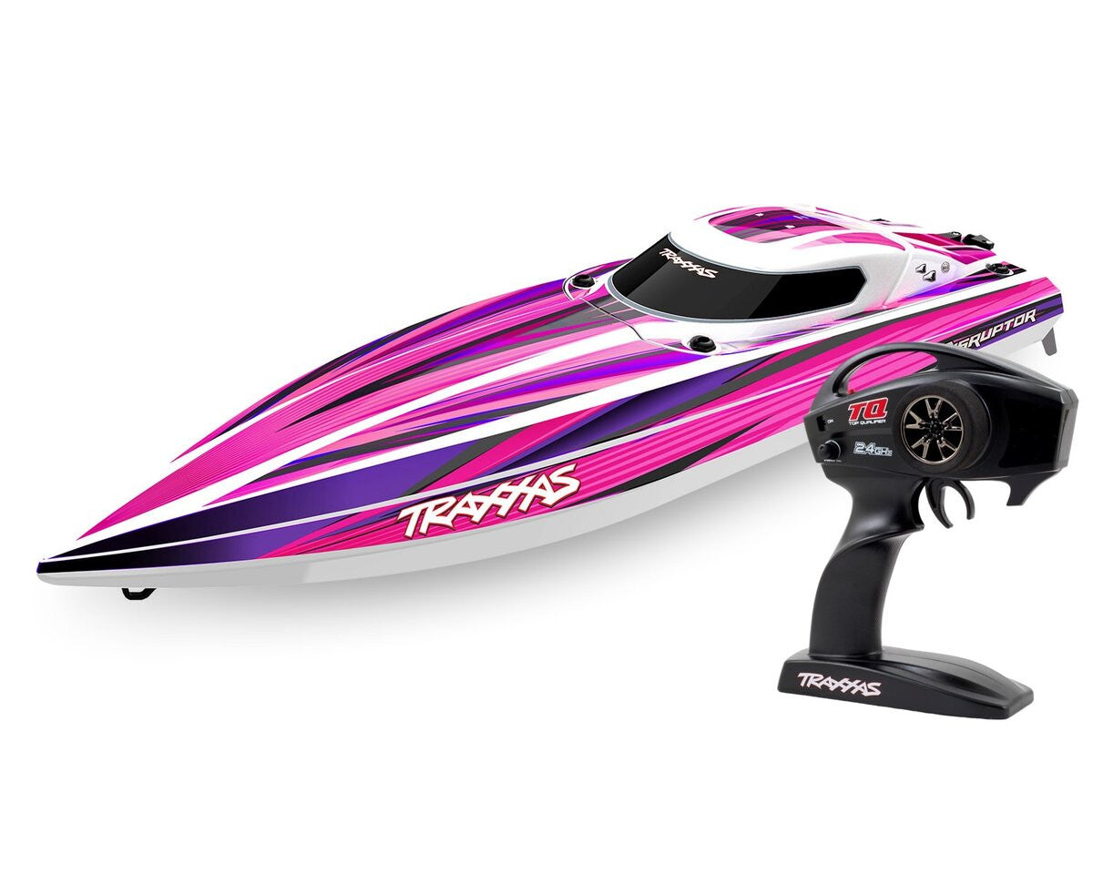 Traxxas Offshore Disruptor VXL 4S RTR 106064-4 rose - Breizh Modélisme.