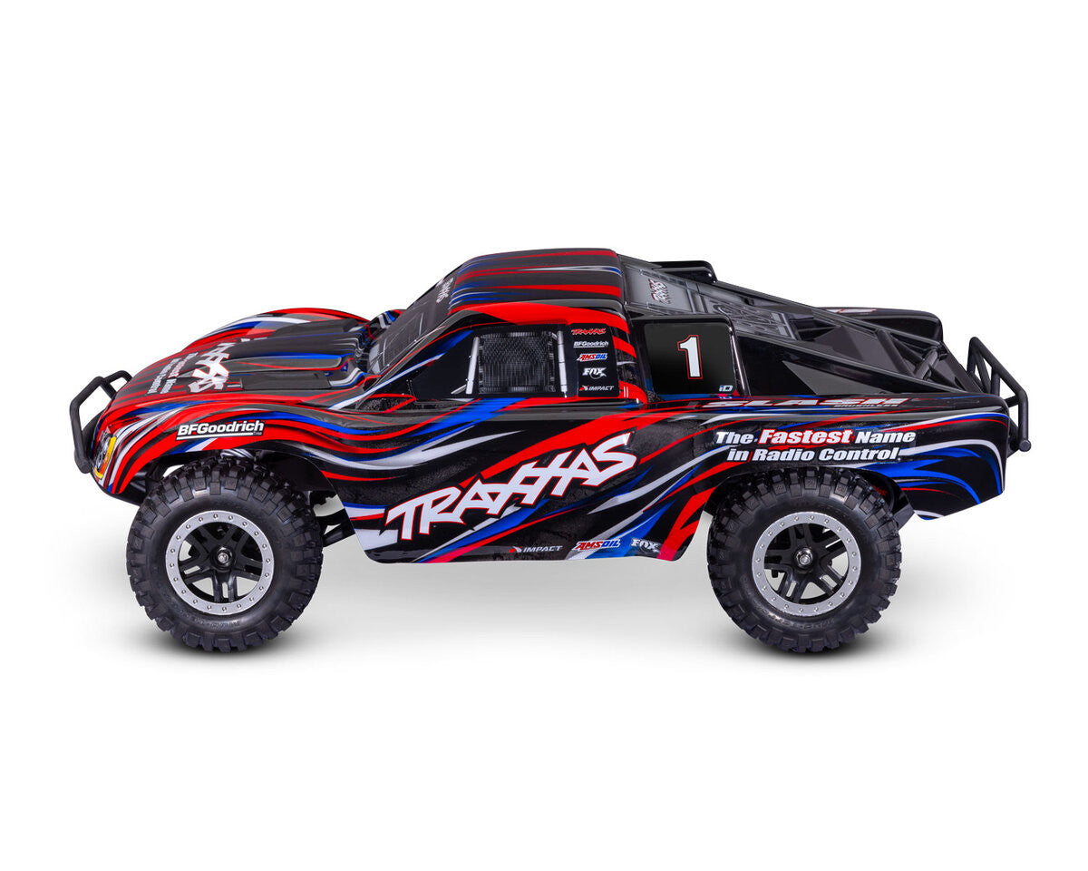 Traxxas Slash 4X2 BL-2S HD 58334-4 rouge - Breizh Modélisme.